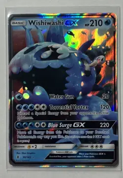 2017 Pokemon Wishiwashi GX 133/145 Full Art Guardians Rising - Image 1