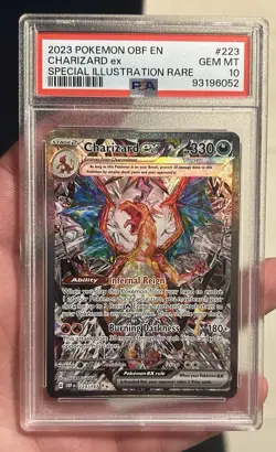 2023 POKEMON OBF EN-OBSIDIAN FLAMES #223 CHARIZARD EX PSA 10🔥🔥🔥 - Image 1