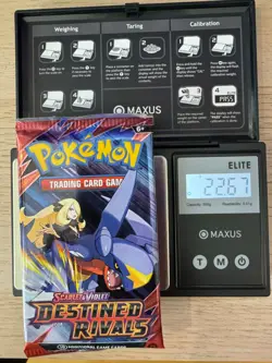 (VERY HEAVY) 22.67g Pokemon TCG Destined Rivals Booster Pack (SEALED - Image 1