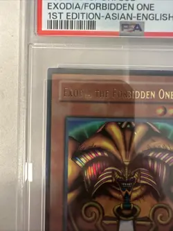 yugioh Asian Exodia the Forbidden One 1st Edition LOB-124 PSA 9 - Image 2