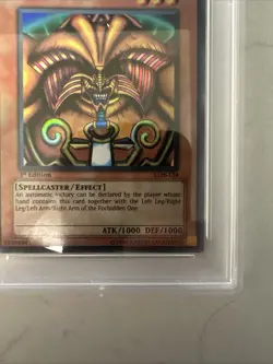 yugioh Asian Exodia the Forbidden One 1st Edition LOB-124 PSA 9 - Image 5