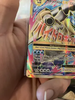 Pokemon Mega M Blastoise EX Full Art Ultra Rare Holo Card 102/108 XY Evolutions - Image 5