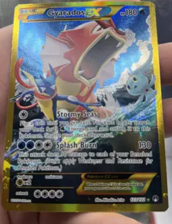 Pokemon Gyarados EX TCG Card Full Art Holo, Secret Rare XY Breakpoint 123/122 NM - Image 1