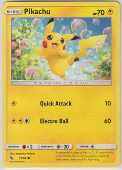 Pikachu #30 19/68 Hidden Fates Pikachu Pokemon TCG Card NM + Cardsaver - Image 1