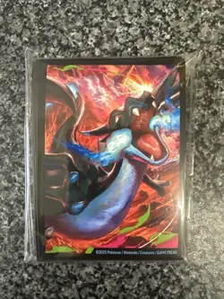 Mega Charizard X EX - UPC Promo Card Sleeves - Sealed (65) - Image 1