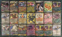 POKEMON MEGA EVOLUTIONS FULL ART ZEKROM MEGA CHARIZARD EX GENGAR 21 CARD LOT WOW - Image 1