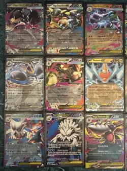 POKEMON MEGA EVOLUTIONS FULL ART ZEKROM MEGA CHARIZARD EX GENGAR 21 CARD LOT WOW - Image 2
