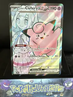 Pokemon Card Lillie's Clefairy ex 173/159 Full Art Journey Together Near Mint - Image 1