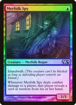 Merfolk Spy FOIL Magic 2014 / M14 NM Blue Common MAGIC GATHERING CARD ABUGames - Image 1
