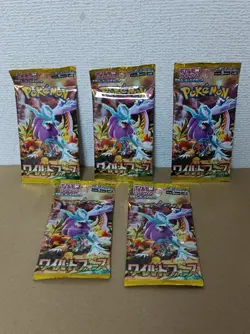 Pokemon Trading Card Game TCG Scarlet & Violet Wild Force ×5 booster pack set - Image 1