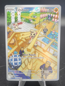 Timburr Illustration Rare SV06: Twilight Masquerade 183/167 NM Pokemon Card - Image 1