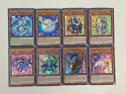 Yugioh Crystal Beast Cards Set Sapphire Pegasus Tiger Rainbow Dragon Free Holo C - Image 1