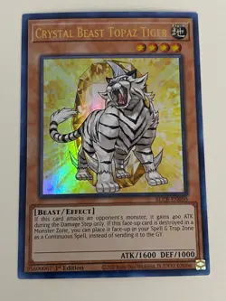 Yugioh Crystal Beast Cards Set Sapphire Pegasus Tiger Rainbow Dragon Free Holo C - Image 5