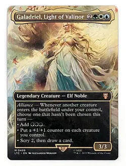 MTG Lord of the Rings Galadriel, Light of Valinor (Borderless) MINT/NM x1 - Image 1
