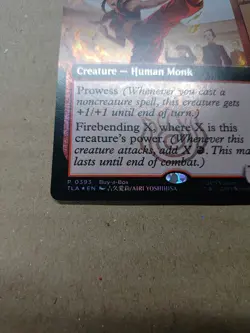 Firebending Student Avatar TLA #393 Buy-A-Box Promo Foil Extended Art LP - Image 3