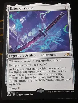 Eater of Virtue , Kamigawa Neon Dynasty , NM ,MTG,FREE SHIPPING - Image 1