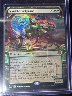 Vaultborn Tyrant (Showcase Foil) Outlaws of Thunder Junction: the Big Score Foil - Image 1