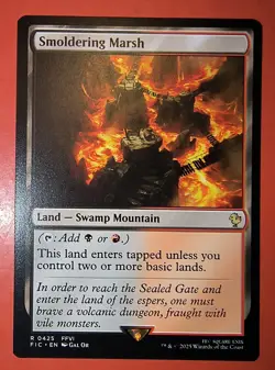MTG, MAGIC: SMOLDERING MARSH, FIC, RARE, 0425- NM - REGULAR - Image 1