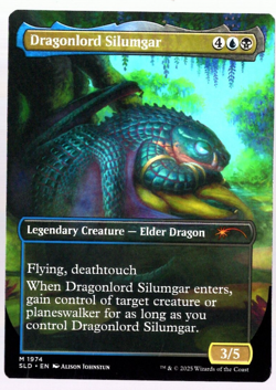 Dragonlord Silumgar 1974 Borderless Non Foil Secret Lair MTG Near Mint - Image 2
