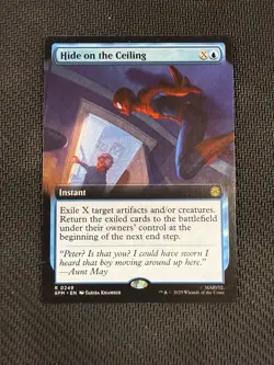 Extended Art Hide on the Ceiling SPM 0249 Rare MTG Marvel's Spider-Man - Image 1