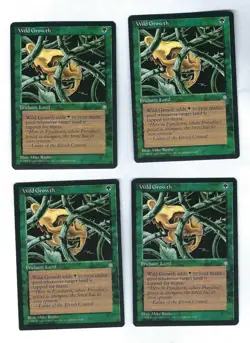 4x Wild Growth - Ice Age - Magic The Gathering (Lightly Played) - Image 1