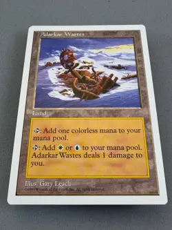 Adarkar Wastes MTG 5th Edition-Never Played NM/MINT-Vintage-Dual “Pain Land” - Image 3