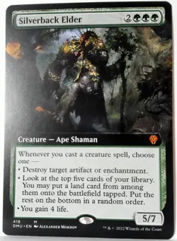 Silverback Elder Extended Art borderless Dominaria United Regular NM - Image 1