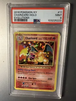 Charizard 11/108 Holo Rare Pokemon XY Evolutions 2016 PSA - Image 1