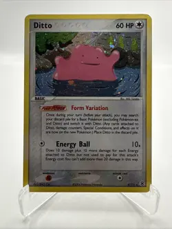 DITTO 2004 POKEMON EX FIRE RED & LEAF GREEN RARE HOLO 4/112 - Image 1