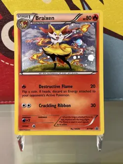 Pokemon TCG - 2015 Braixen 161 Black Star Promo - XY - LP/MINT - Image 1