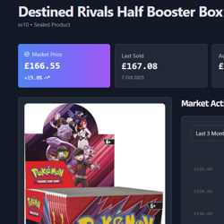 Pokemon Destined Rivals Sealed Half Booster Box, 18 Packs (1 box per order) - Image 2