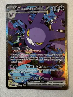 Pokemon TCG Team Rockets Crobat EX Sir 234/182 Destined Rivals GEM MINT - Fresh - Image 1
