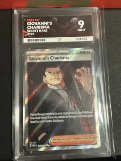 Pokemon TCG Giovanni's Charisma Scarlet & Violet 151 197/165 ACE 9 - Image 1