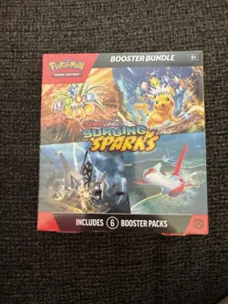 Pokemon TCG Scarlet & Violet Surging Sparks Booster Bundle 6 Packs, New Sealed - Image 1