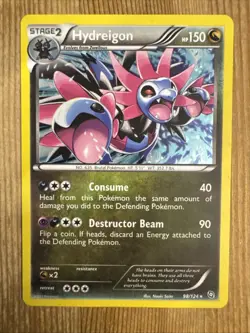 Pokemon TCG Hydreigon Dragons Exalted 98/124 Promo Cosmos Holo Rare MP - Image 1