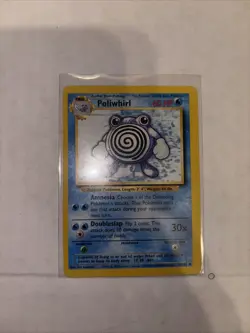 1999 Pokemon Base Set Poliwhirl 38/102 Regular NM - Image 1