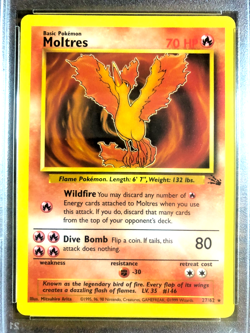 Moltres Regular Rare #27 - PSA GEM MT 10 - 1999 Fossil Unlimited - Pokemon TCG - Image 2