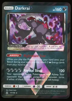 2018 Pokemon TCG Darkrai Prism Ultra Holo RARE 77/156 - Image 1