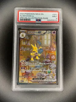 2023 Pokemon Mew En Alakazam EX Special Illustration Rare #201 PSA 9 - Image 1