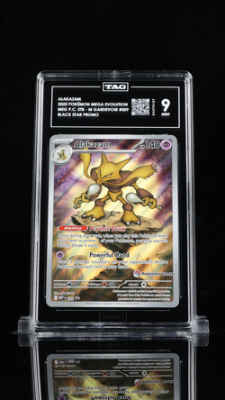 Alakazam 009 Pokemon Center Stamped Black Star Promo Mega Evolution TAG 9 - Image 1
