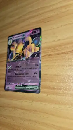 Pokemon TCG 151 Alakazam ex Black Star Promo 050 Error No Star Pattern Near Mint - Image 3