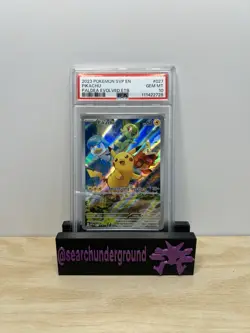 PSA 10 Pikachu 027 Paldea Evolved ETB Black Star Promo Full Art Pokemon GEM MINT - Image 1