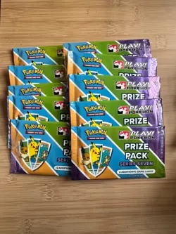 Play Pokemon Prize Pack Series 7 Booster Packs New lot of 10 - Image 1