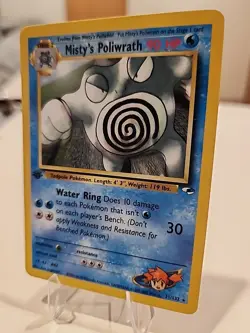 Pokemon TCG Misty's Poliwrath Gym Heroes 31/132 Regular 1st Edition Rare LP - Image 2