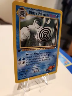 Pokemon TCG Misty's Poliwrath Gym Heroes 31/132 Regular 1st Edition Rare LP - Image 3