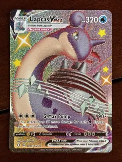 Pokemon Shining Fates Lapras Vmax SV111/SV122 Full Art Holo Rare - Image 1