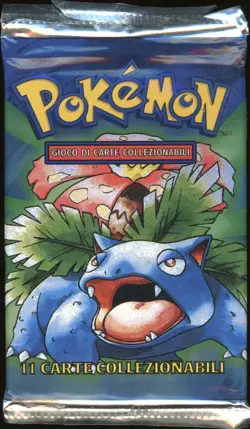 2000 Pokemon ITALIAN Unlimited Base Set Venusaur Booster Pack OPENED EMPTY - Image 1