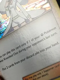 Pokemon TCG Diantha 105/131 Holo Rare SM Forbidden Light LP - Image 2