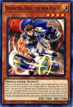 Dogmatika Theo, the Iron Punch - ROTD-EN006 - Common - 1st Edition - Lightly Pla - Image 1