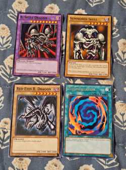 Black Skull Dragon Summoned Skull Red Eyes B. Dragon Polymerization Yugioh Set - Image 1